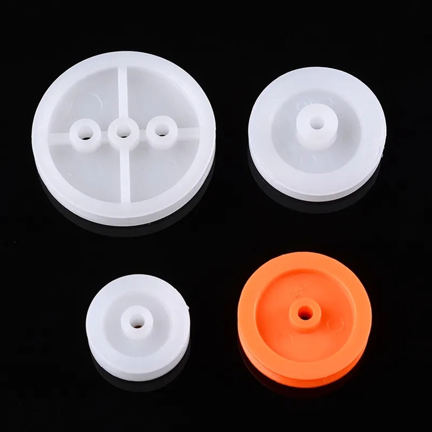 75Pcs Plastic Gear Rack Shaft Pulley Belt Kit / Perlengkapan Roda Gigi Plastik Spindel