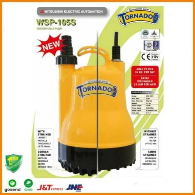 Pompa Celup Kolam Koi Pompa Celup Mitsubishi Tornado Submersible