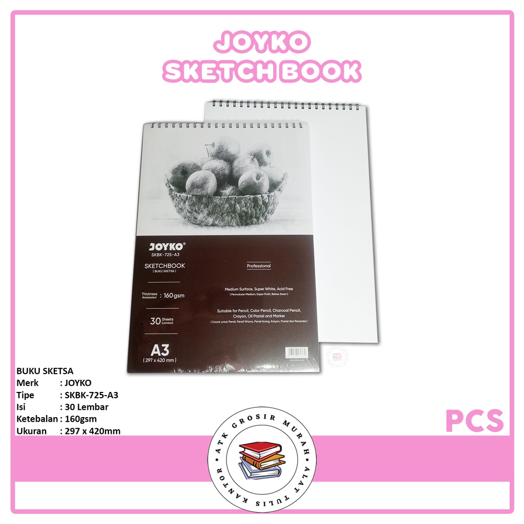 

JOYKO - Buku Sketsa Gambar Sketch Book SKBK-725-A3 - Pcs