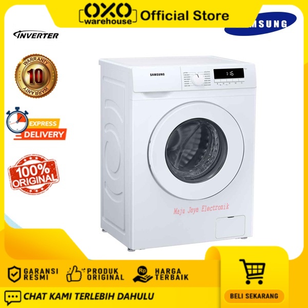 SAMSUNG Mesin Cuci Front Loading  WW70T3020WW 7 KG Digital INVERTER Low Watt Garansi Resmi