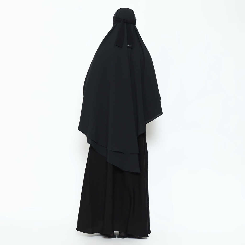 Allev Gamis Wanita Afrin Dress - Hitam-4