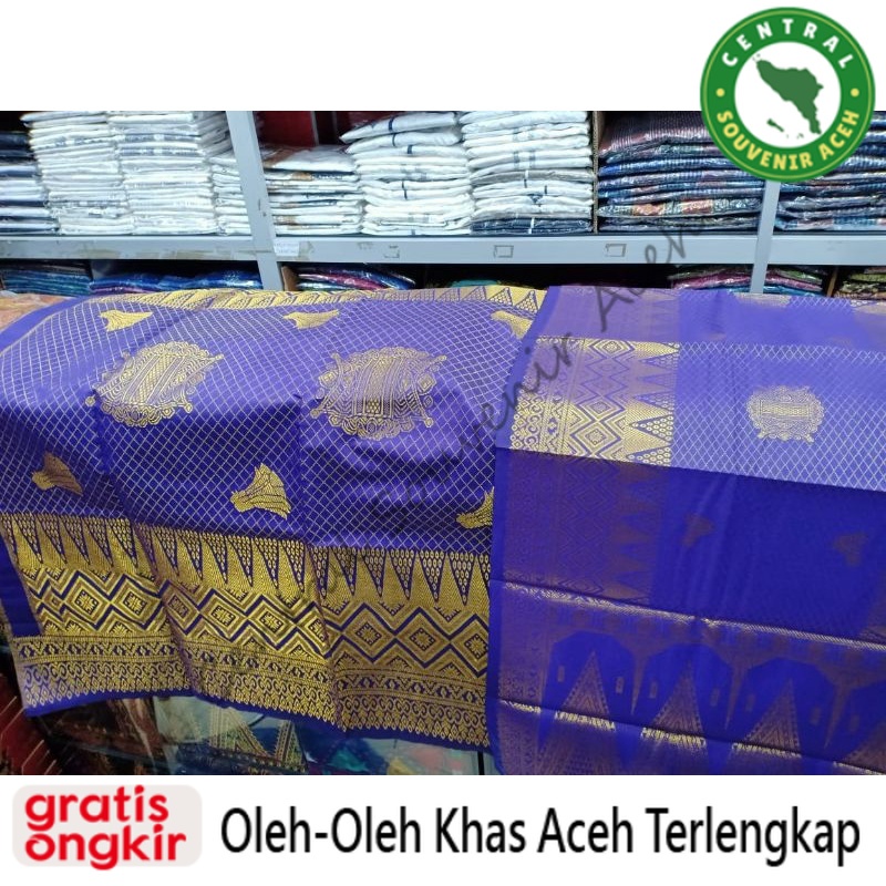 kain songket tenun khas Aceh asli