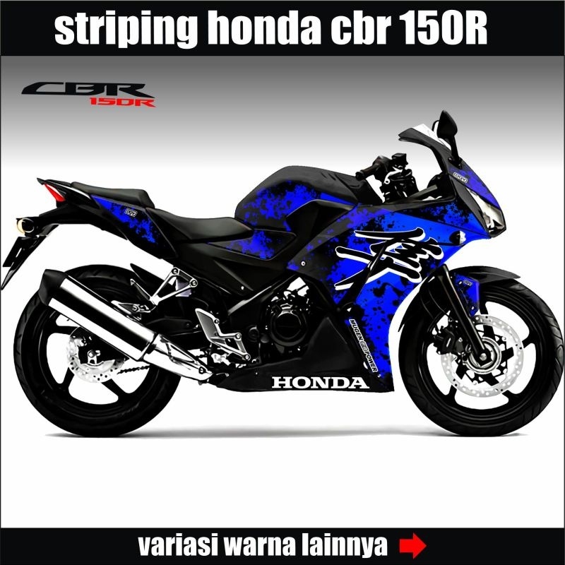 Striping Honda CBR 150R K45A Variasi Bercak Kanji / Sticker List Variasi Motor Cbr 150 R