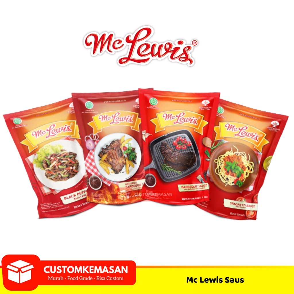 

Saus Mc Lewis 1kg / Saus Barbeque Mc Lewis / Saus Spaghetti / Saus Lada Hitam