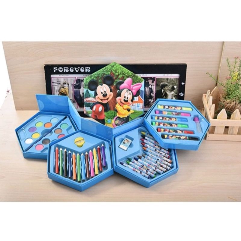

Crayon Set Isi 46/Crayon Bertingkat Anak Spidol Pensil Warna Cat Air Alat Lukis Murah / Set Warna Anak / Crayon Anak / Alat Mewarnai Anak VIRAL