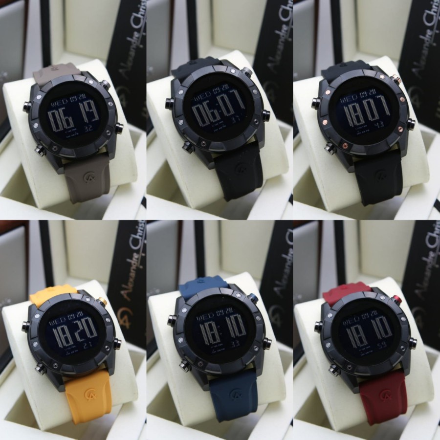 JAM TANGAN PRIA ALEXANDRE CHRISTIE AC 9372 AC9372 DIGITAL ORIGINAL