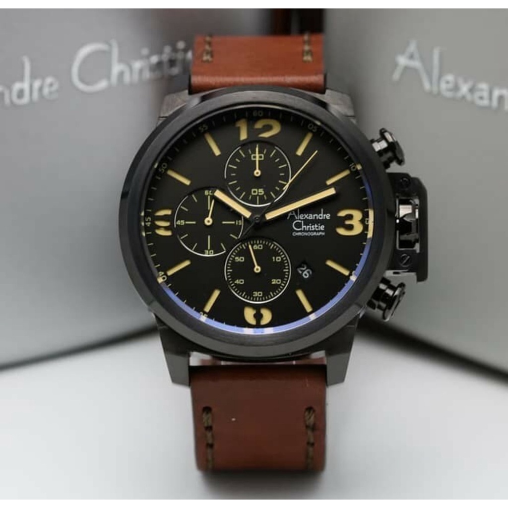 Alexandre Chritie Ac 6280 / AC6280 Jam Tangan Pria Original Dia 4,8cm
