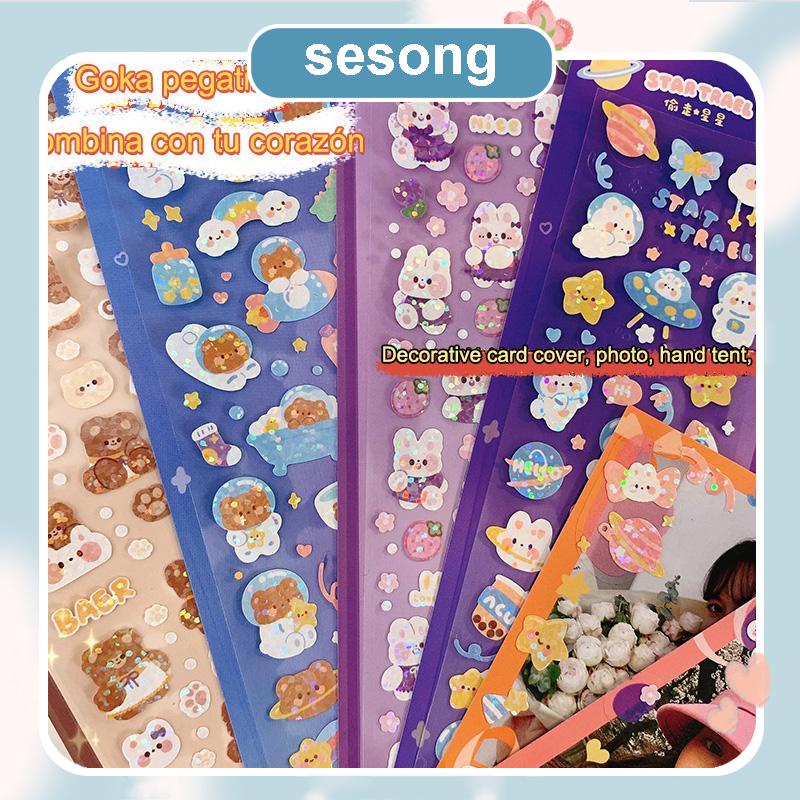 

COD✨Stiker Laser Kartun Pola Kecil Tahan Air Untuk DIY Bahan Scrapbook SS