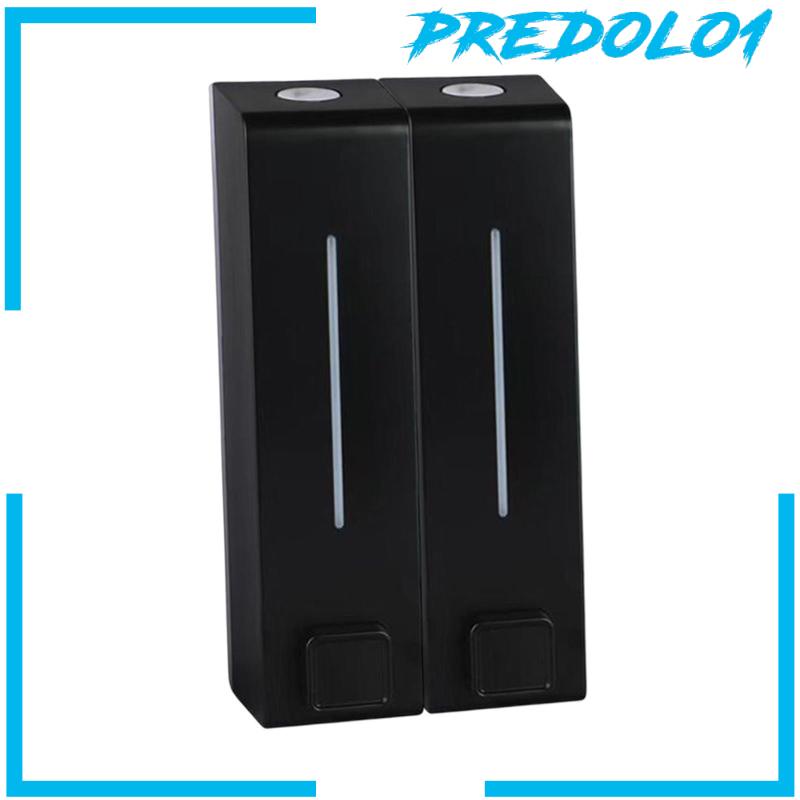 [Predolo1] Dispenser Wadah Lotion Shower Gel 2ruang Untuk Kamar Mandi Hotel Rumah