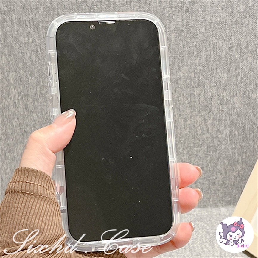 IPHONE Kompatibel Untuk Iphone14 13 12 11 Pro Max SE 2020 X Xr Xs Max8 7 6 6s Plus Ins Hitam Putih Check Smile Face AirBag Case Lembut Shockproof Cover Pelindung