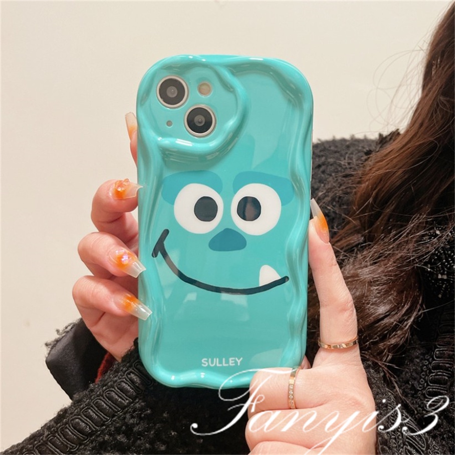 Compatible For IPhone 14 13 12 11 Pro Max X XR Xs Max 8 7 6s Plus SE 2020 Kompatibel Untuk Simple Little Monster Wave Phone Case TPU Silicon Lembut Cover Pelindung