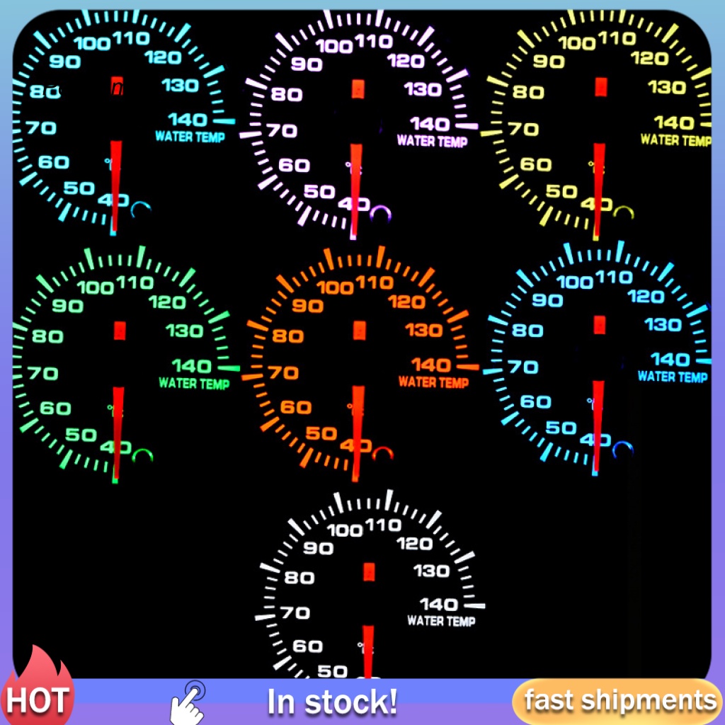 Pp ABS Alat Pengukur Mobil Untuk Van LED Scale Water Temp Meter Akurasi Tinggi