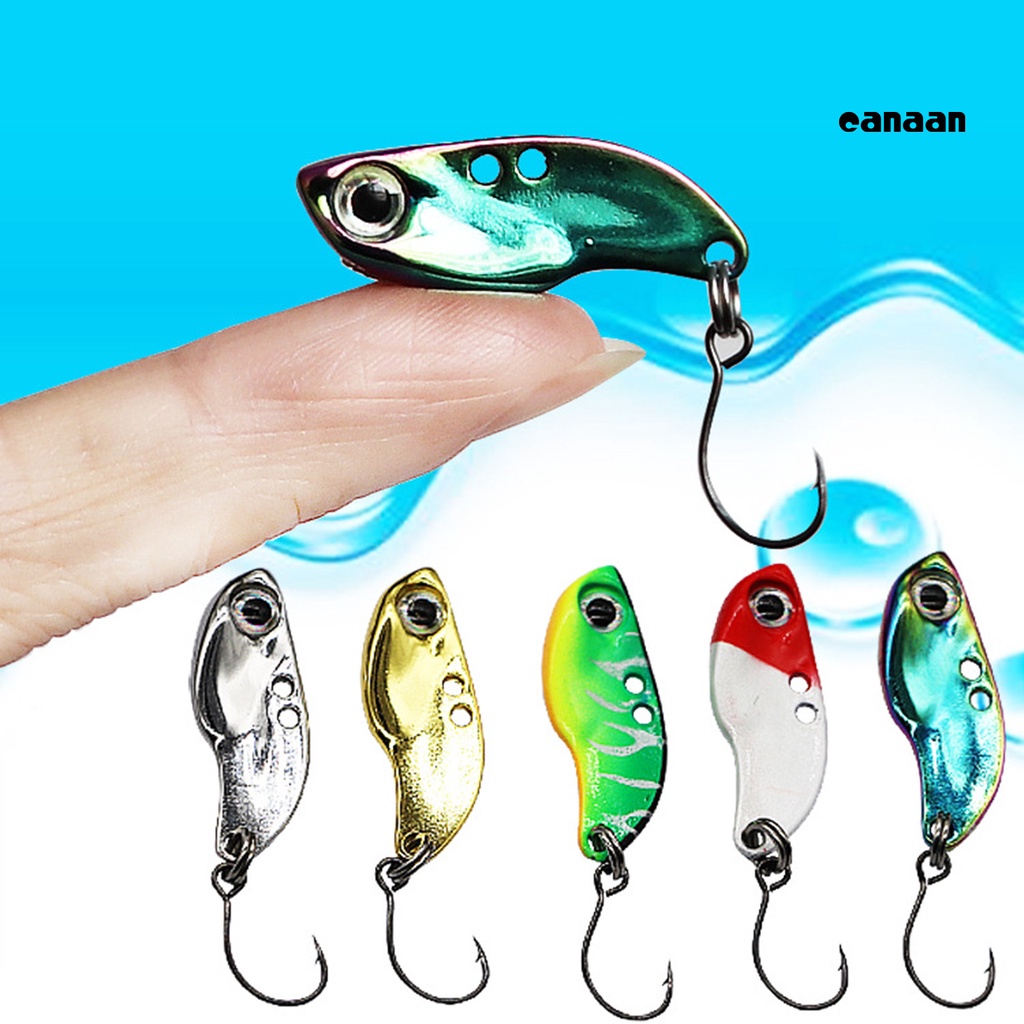 Cnn-5pcs 28mm Mini Getaran 3D Mata Memancing Umpan Logam Umpan Palsu Untuk Outdoor