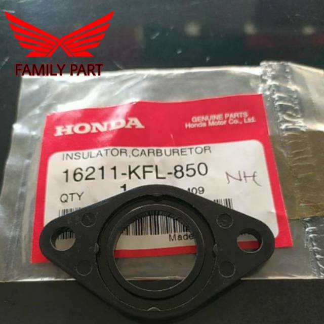 16211-KFL-850 Insulator Carburator Fiber Insulator Intake Karbu grand Legenda Supra X Supra Fit Revo