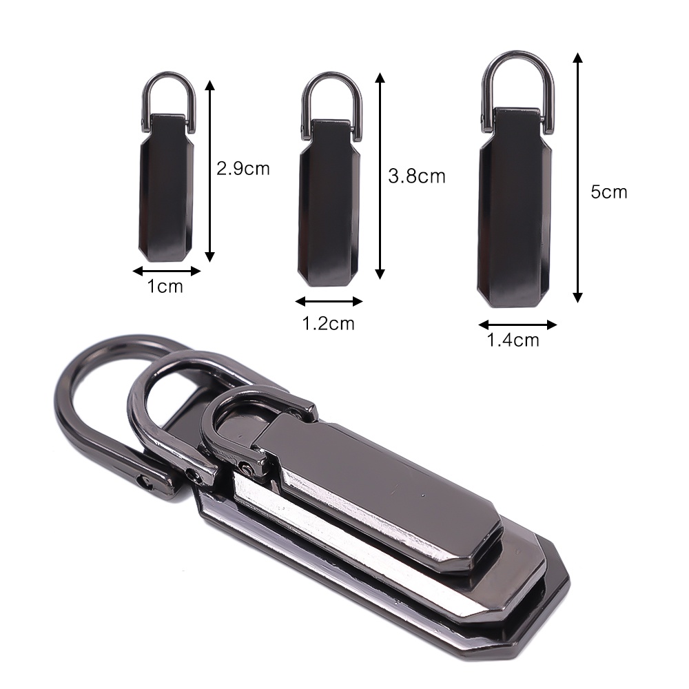 [Top Picks] Detachable Zipper Pull Tabs Metal Zipper Handle Zipper Pull Perbaikan Pengganti Pakaian Koper Jaket Ransel Boots Dompet Mantel