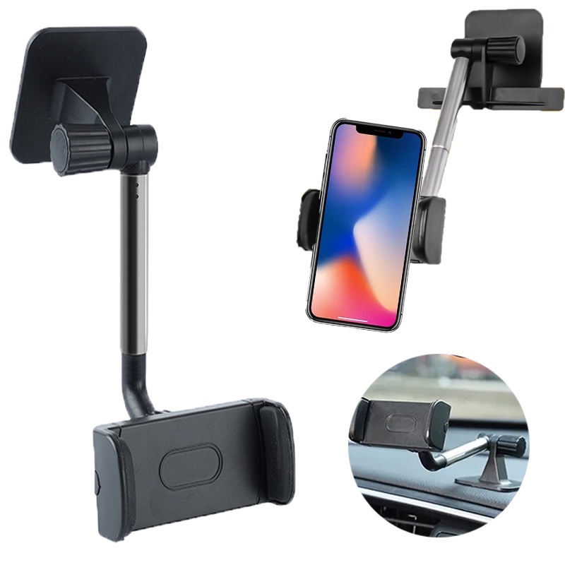 Mobil Universal360° Rotatable Holder Ponsel Ditarik Self-adhesive Dashboard Mount GPS Navigasi Ponsel Stand Aksesoris Interior Otomatis