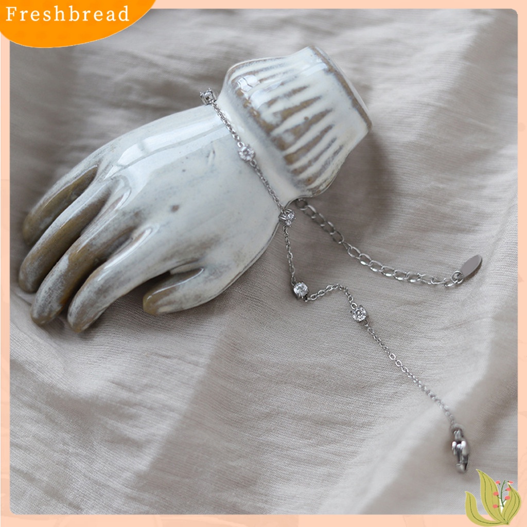 < Freshbread > Charms Bracelet Electroplating Five Star Charms Adjustable Light Mewah Hias Dekorasi Tidak Alergi Elegan Gelang Rantai Stainless Wanita Aksesori