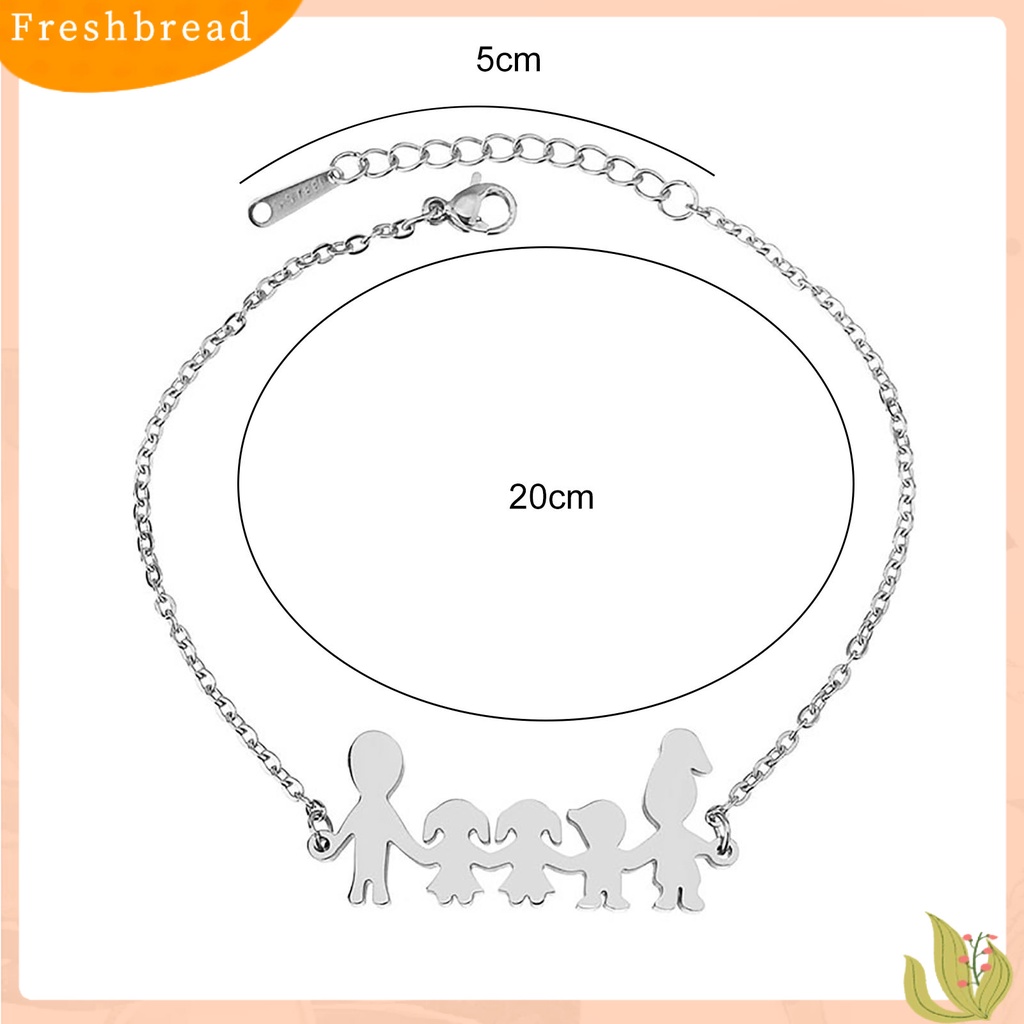 &lt; Freshbread &gt; Gelang Adjustable Anti Karat Hiasan Pergelangan Tangan Hangat Keluarga Kartun Dekorasi Gelang Untuk Hadiah