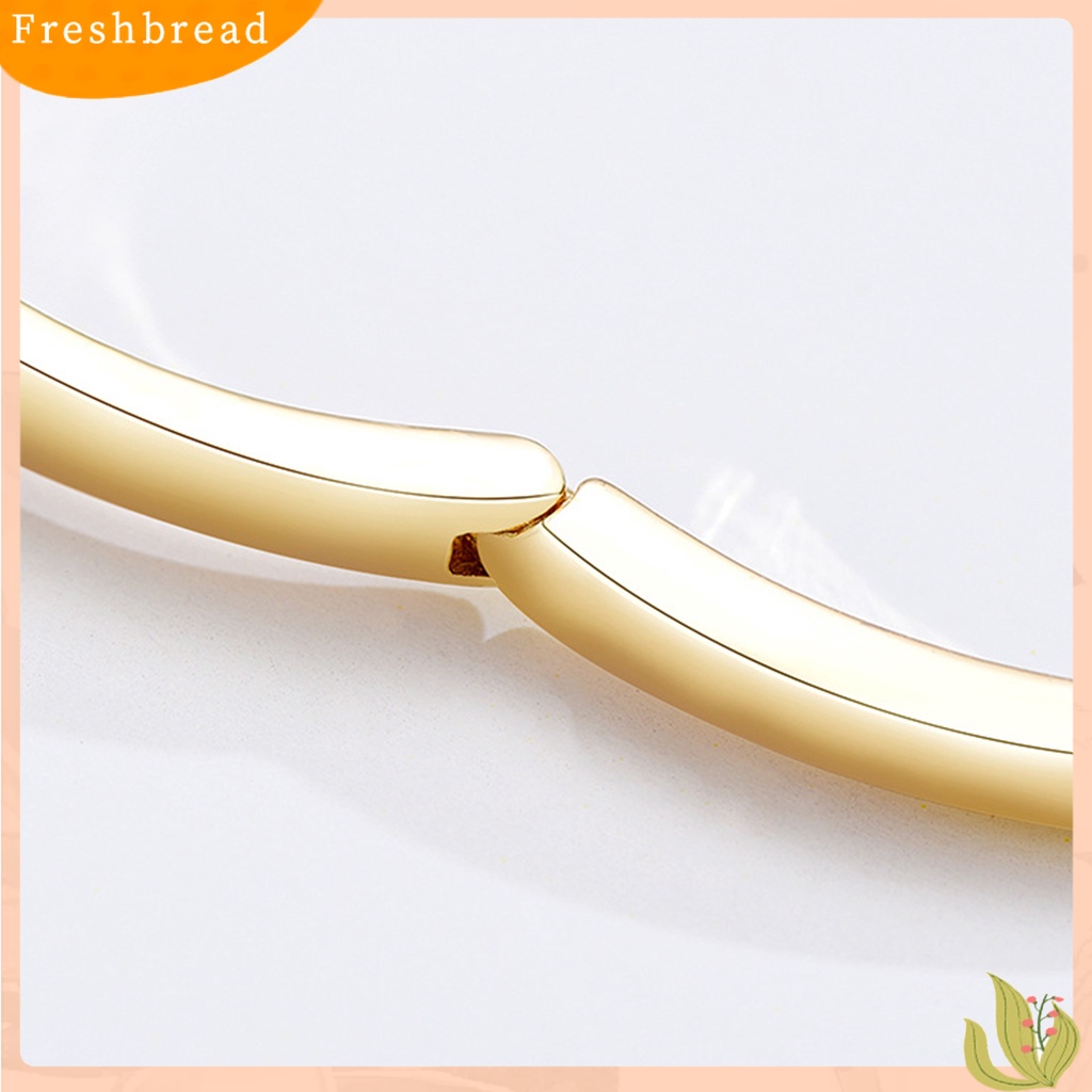 &lt; Freshbread &gt; Modis Wanita Bergelombang Garis Tilde Berlian Imitasi Dekorasi Pesta Hadiah Foto Prop Bangle