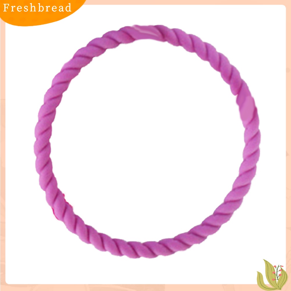 &lt; Freshbread &gt; Perempuan Silikon Twist Gelang Fashion Olahraga Bangle Gelang Perhiasan Hadiah