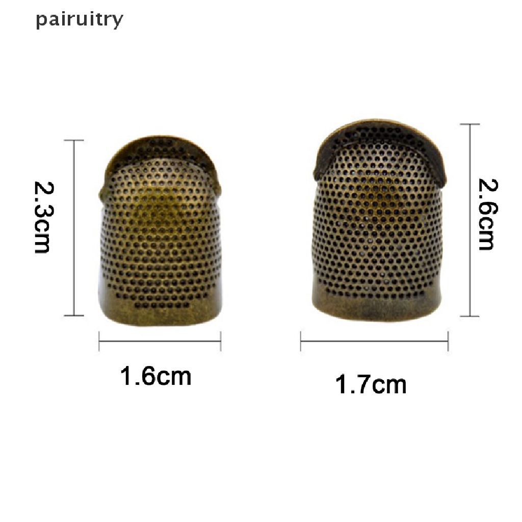 Pelindung Jari PRT Antik Gold Thimble Metal Aksesoris Jahit Jahitan PRT