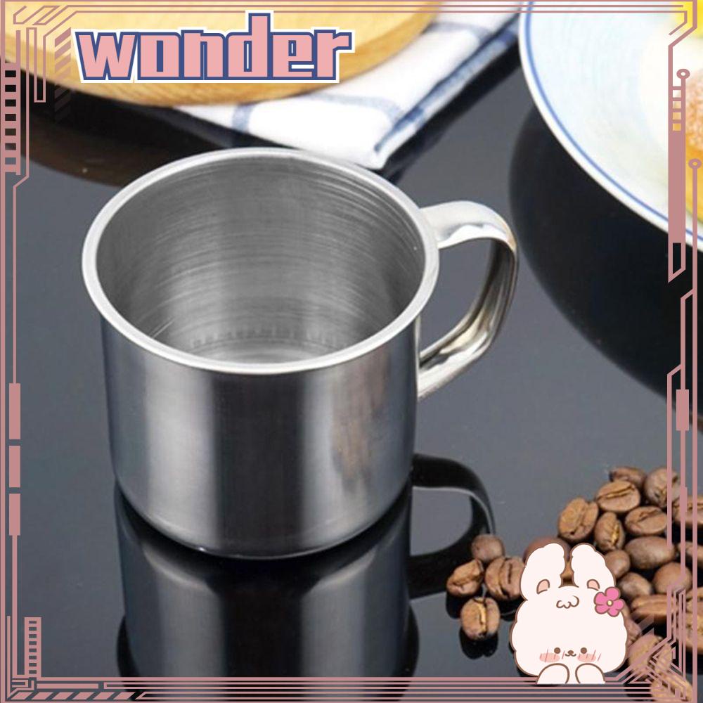 Wonder 200ml Mug Kopi Minum Travel Metal Stainless Steel