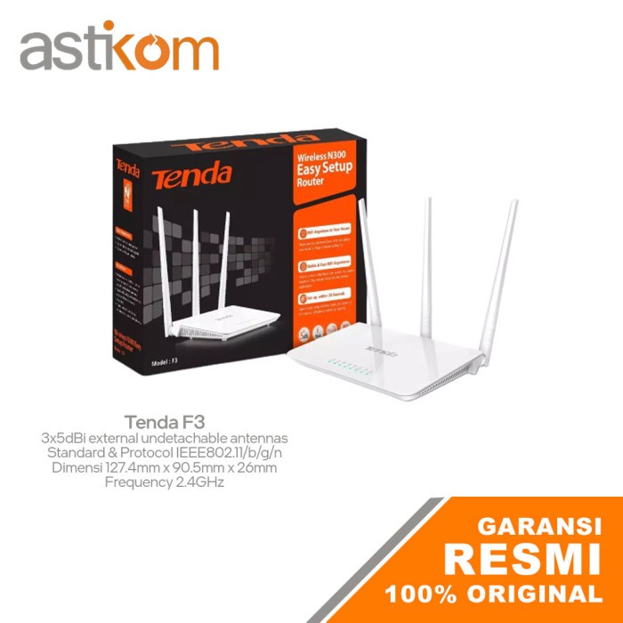 Tenda F3 300Mbps Wireless Easy Setup Router