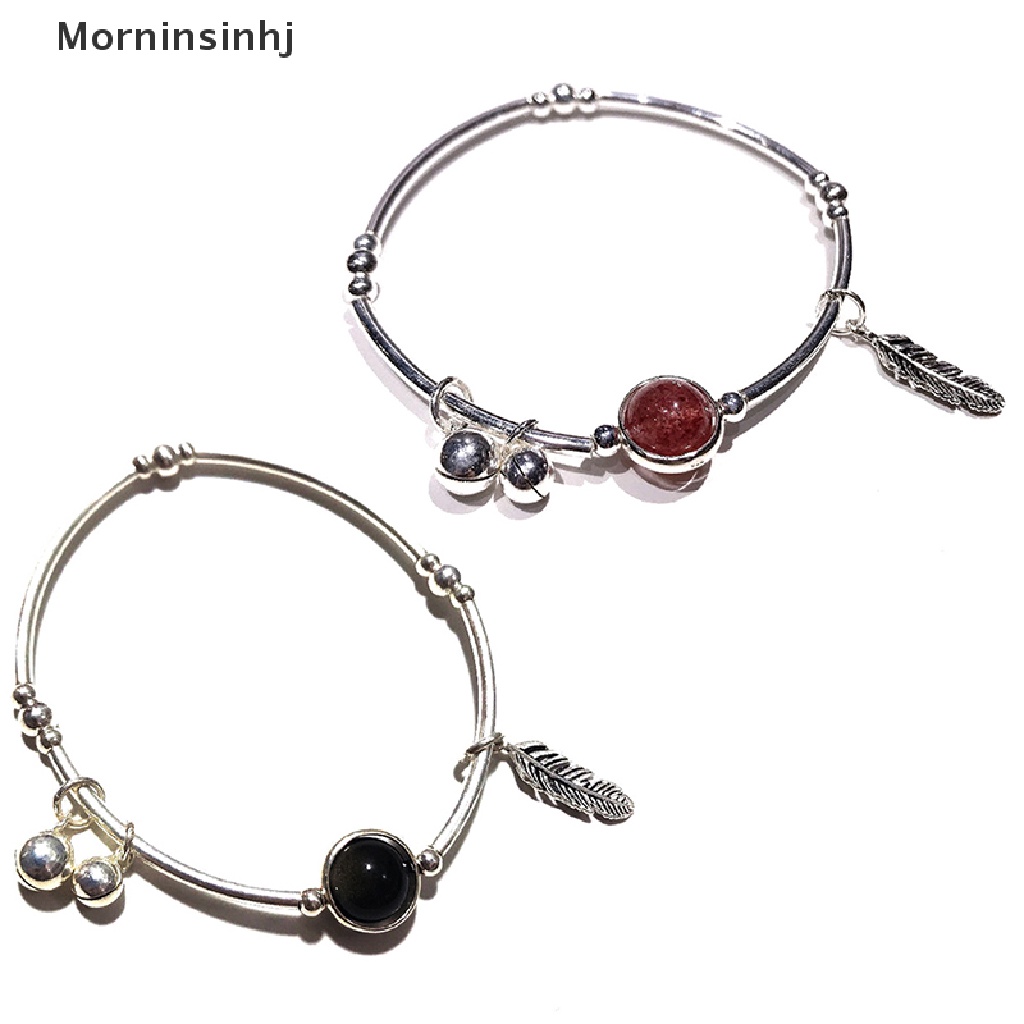 Mornin Vintage Manik-Manik Elegan Hias Perhiasan Hadiah Bell Liontin Temperamen Wanita Bangle Keberuntungan Gelang Hadiah id