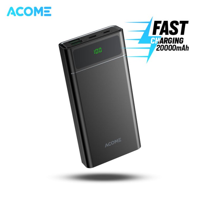ACOME POWERBANK 20000MAH FAST CHARGING QC3.0 PD VOOC SCP DASH AP201