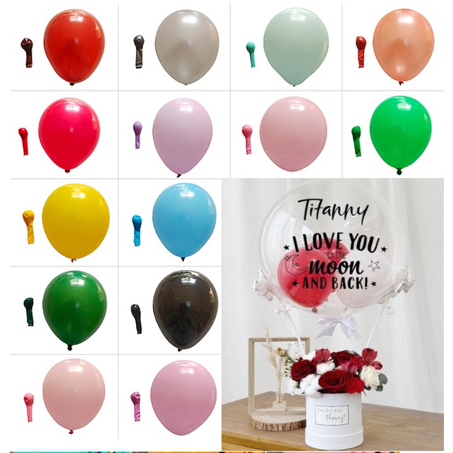 Balon latex mini doff 5 inch isian balon PVC