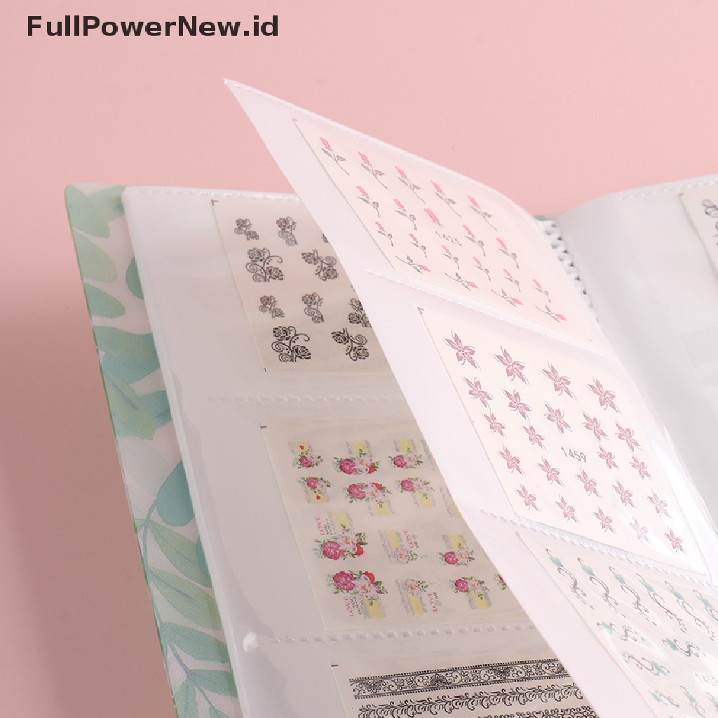 Power 120slot Stiker Kuku Album Buku Penyimpanan Kosong Collecg Water Decals ID
