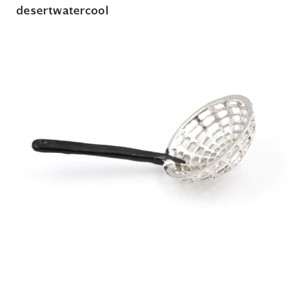 Deid Miniatur Rumah Boneka1: 12dekorasi Dapur Mainan Kitchen Metal Colander Panjang 5cm Martijn