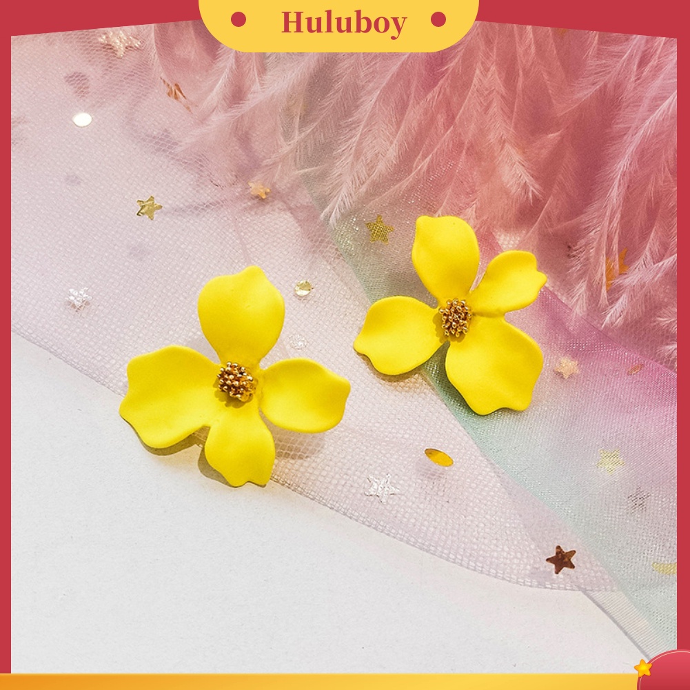 {Ready Stock} Fashion Gadis Bunga Telinga Studs Wanita All-match Tanggal Pesta Perjalanan Anting Hadiah