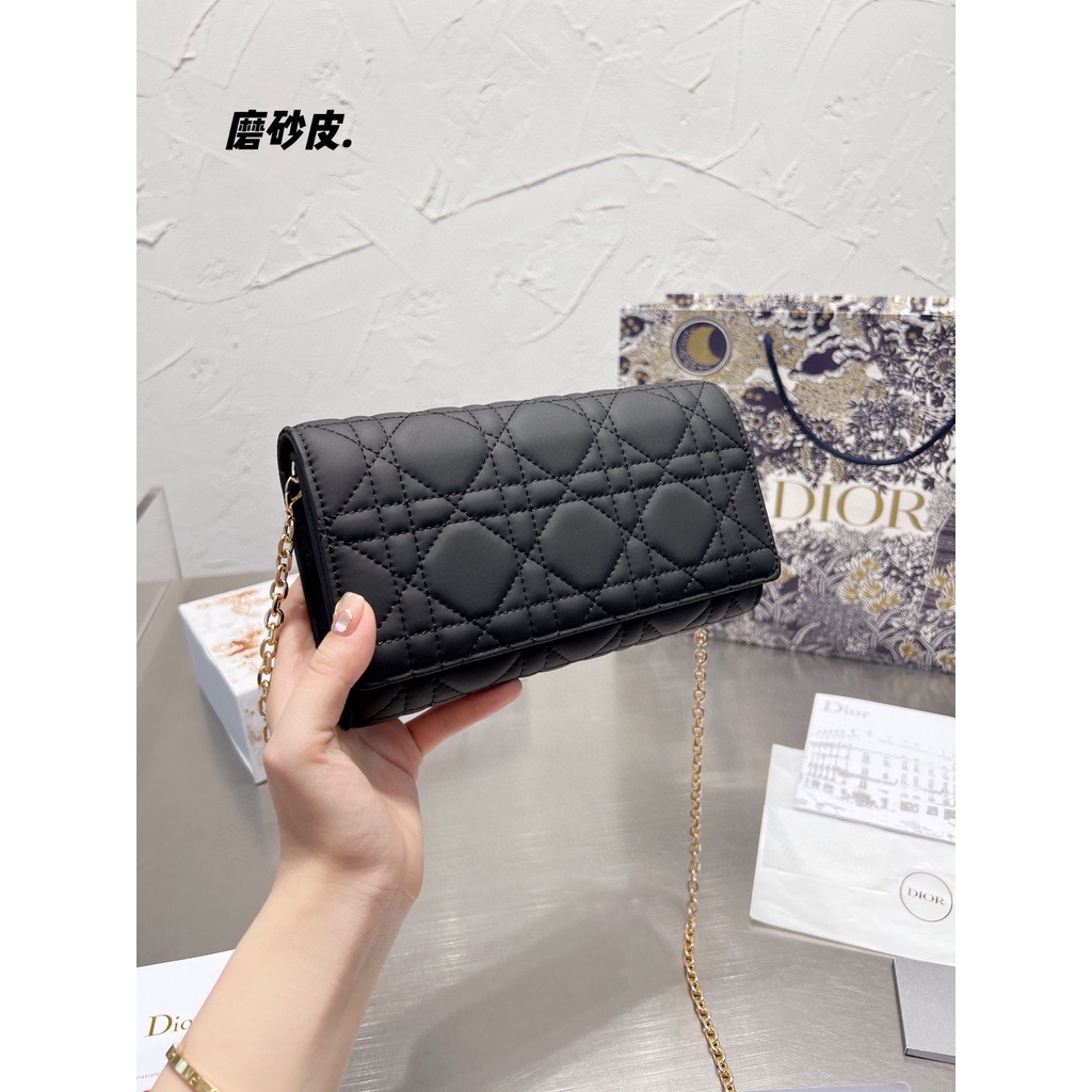 Original 2023 New dior Woc Chain Bag Women's Crossbody Bag Single Shoulder Bag  (with Box)