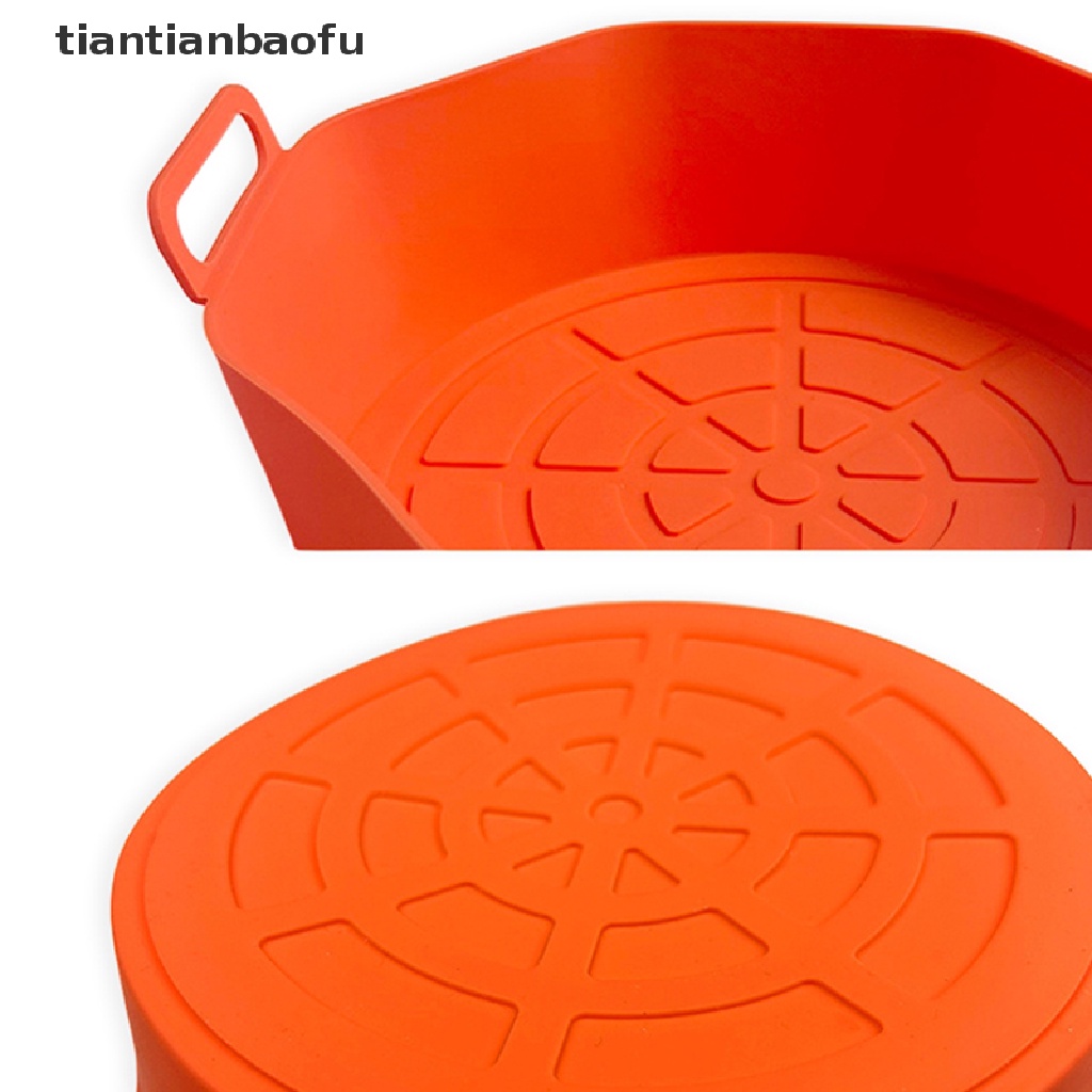 [tiantianbaofu] 17cm Air Fryer Silicone Pot Reusable Non-Stick Oven Baking Tray Baking Butik