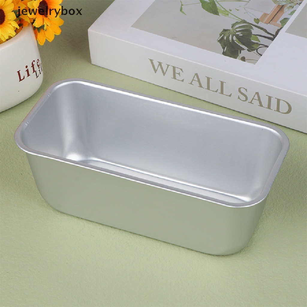 [jewelrybox] 1pc Kotak Persegi Cetakan Alat Baking Aluminium Alloy Anti Lengket Roti Cake Toast Pan Butik