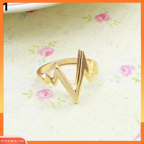 Perhiasan Cincin Unisex: Bentuk Panah Zigzag Untuk Hadiah