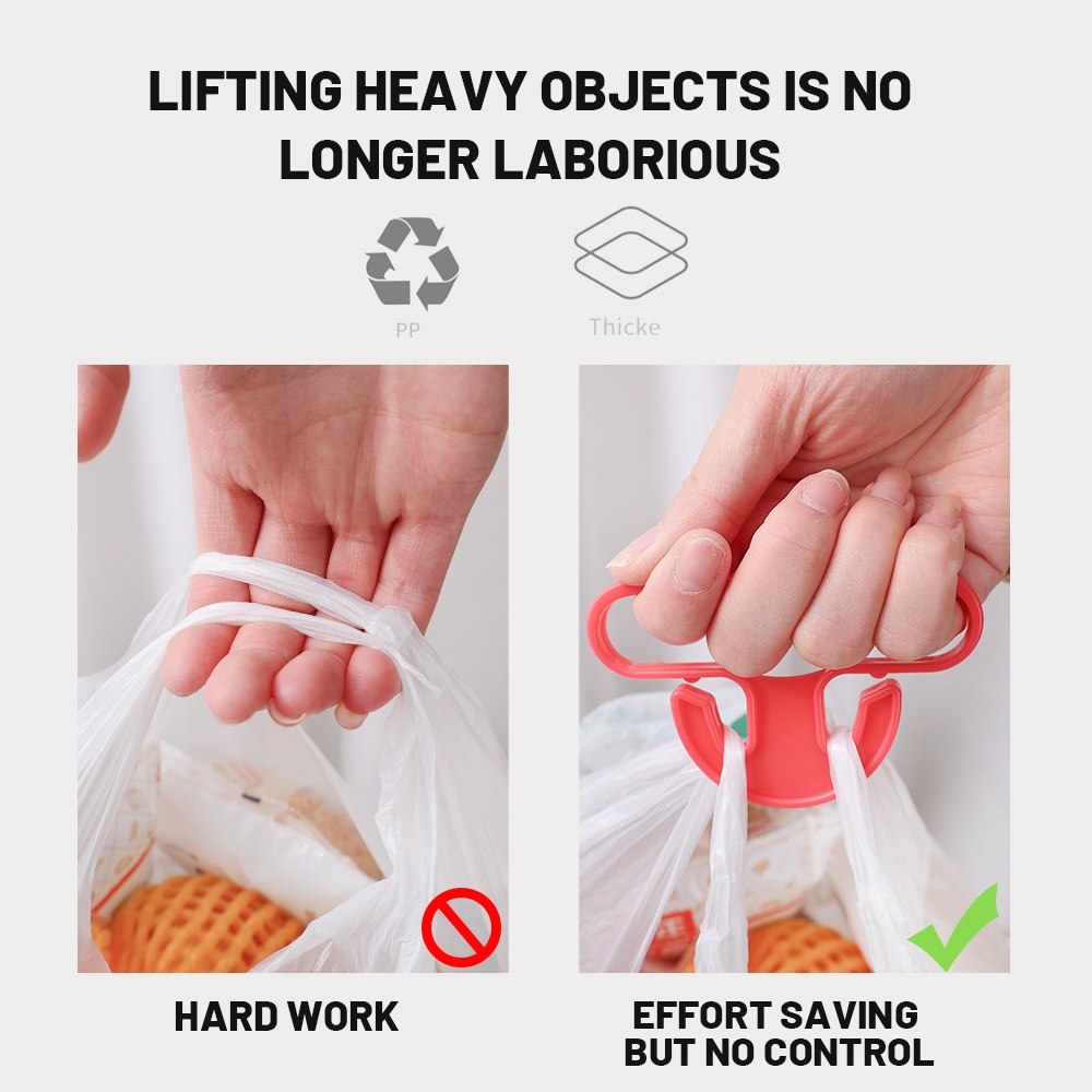 [Harga Grosir] [Warna random] Pengangkat Kantong Plastik Portable Anti Kusut Hemat Tenaga Kerja/Alat Pengangkat Sayuran Nyaman/Melindungi Tangan Artefak Belanja Multifungsi