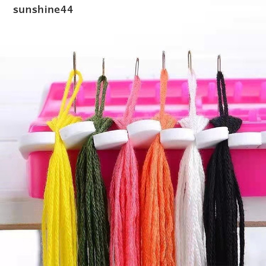 Sunshine 3warna 30posisi Cross Stitch Baris Garis Set Alat Jahit s Holder Bordir Benang Thread Organizer DIY Alat Jahit ID