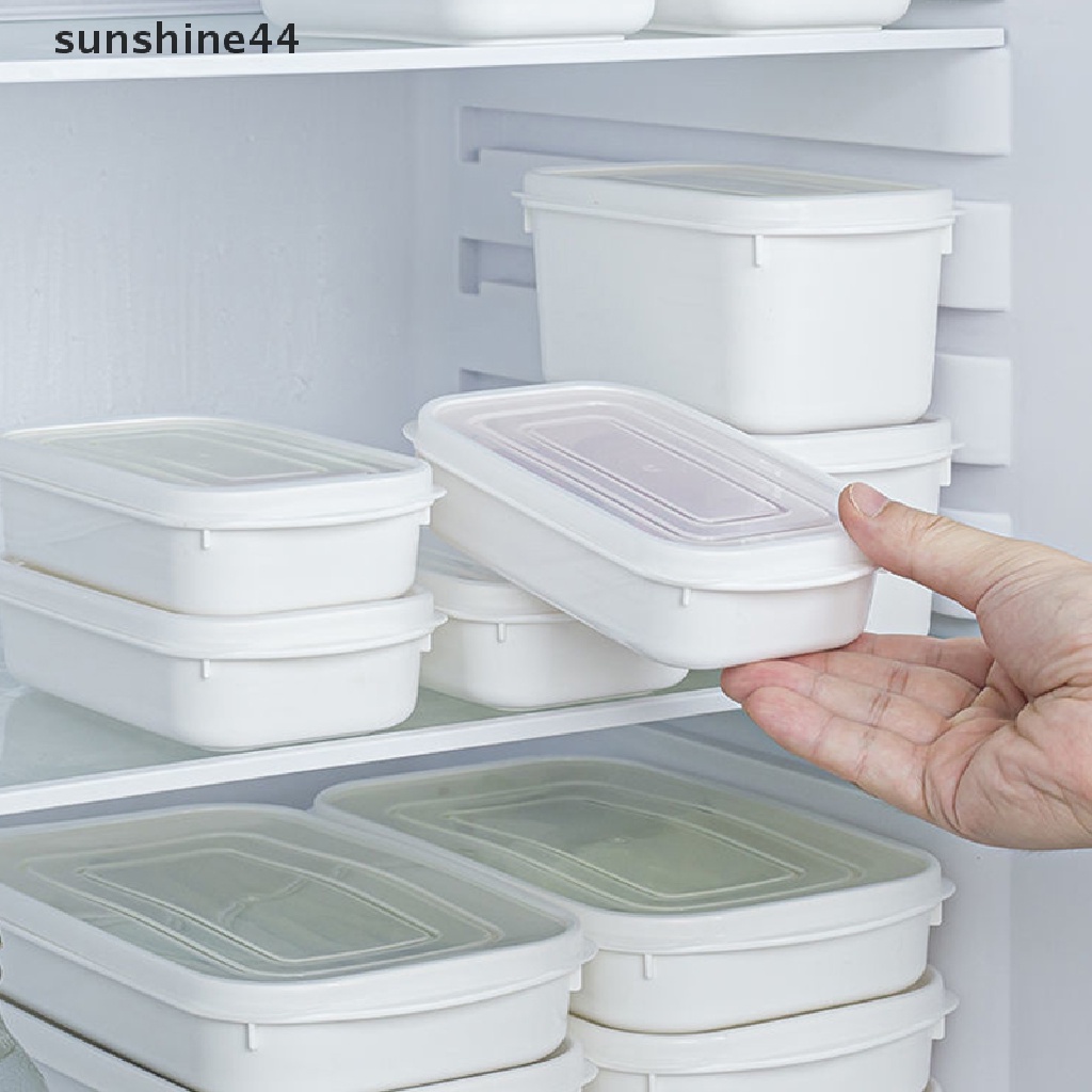 Sunshine Timbangan Kulkas Fresh Keeping Box Dapur Makanan Buah Daging Pembekuan Organizer Wadah Kotak Penyimpanan Anti Bocor ID