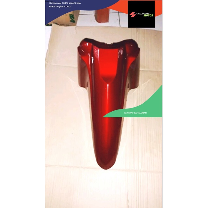 spakbor depan Supra x125  batman merah maroon/slebor depan Supra x125  batman merah maroon/sepakbor 