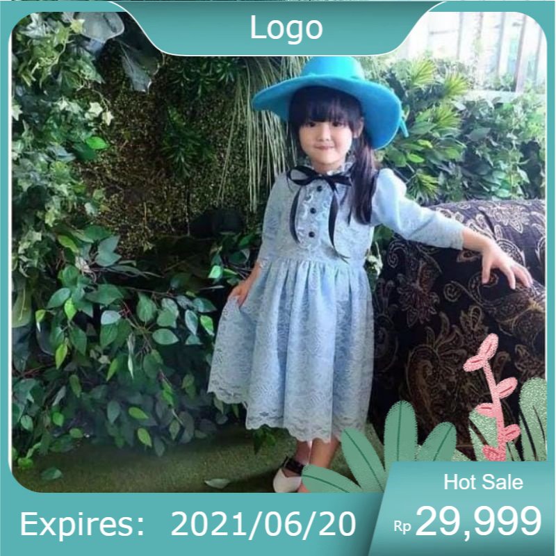 DRESS ANAK / BAJU PESTA / BAJU ANAK UNIK "' MADAM MOREN "' free TOPI CANTIK warna UNGU MUDA