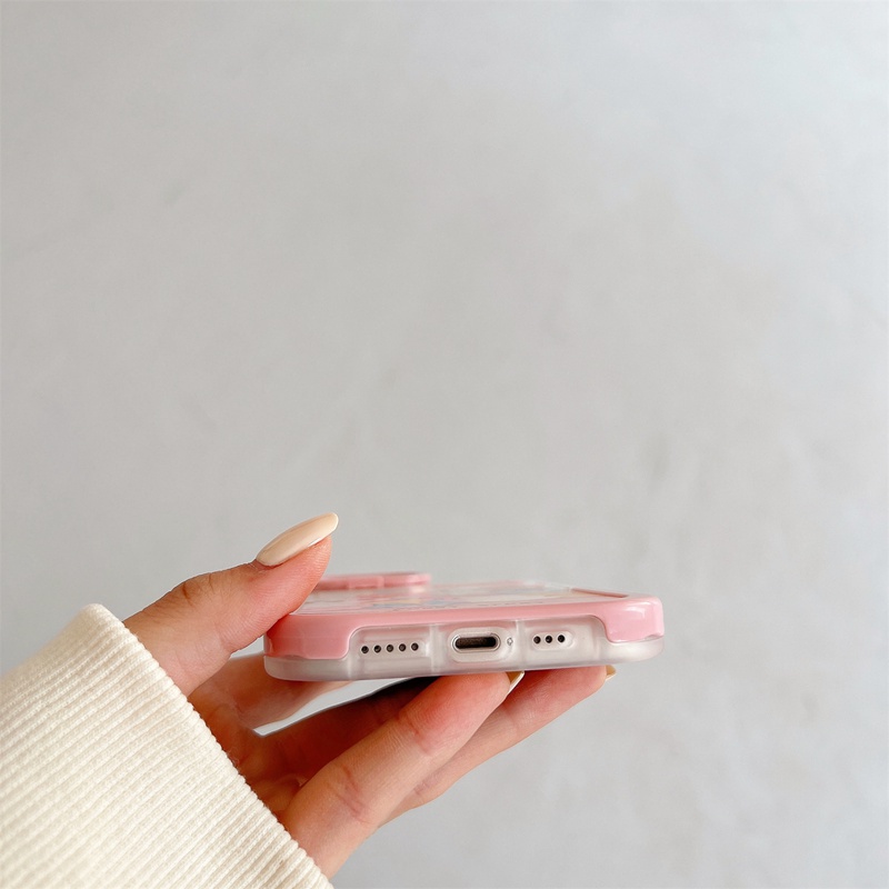 【2 Holder】Nice Girl Animal Toy Store Woman Soft Case iP iPhone X XR XS Max 11 12 13 14 + Plus Pro Max FTD Casing Apple