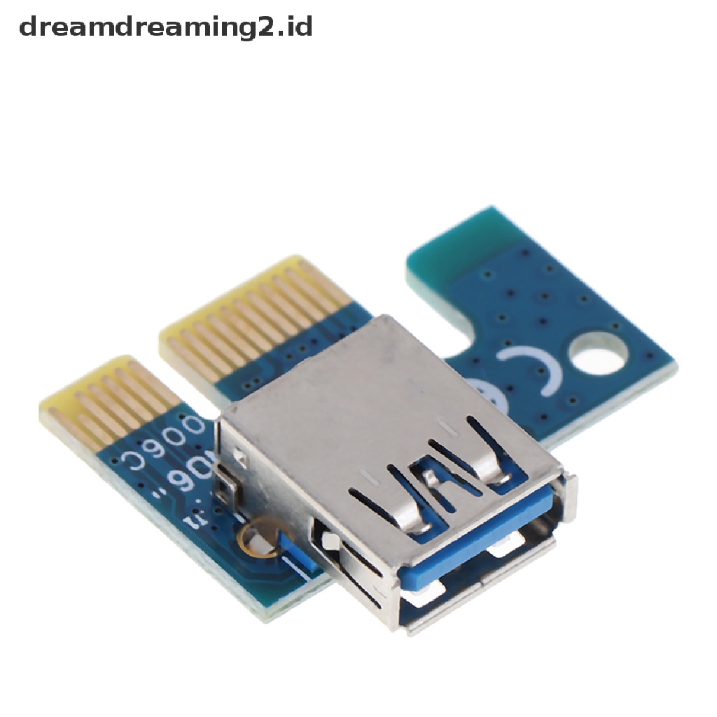 (hot) Usb 3.0 PCI-E 1X Ke 16X Kabel Ekstensi Mining PCI-E Extended Line Card Adapter//