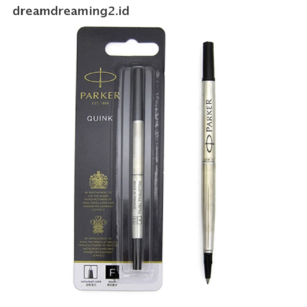 (hot) Parker quink roller ball rollerball pen refill Tinta Hitam medium nib//