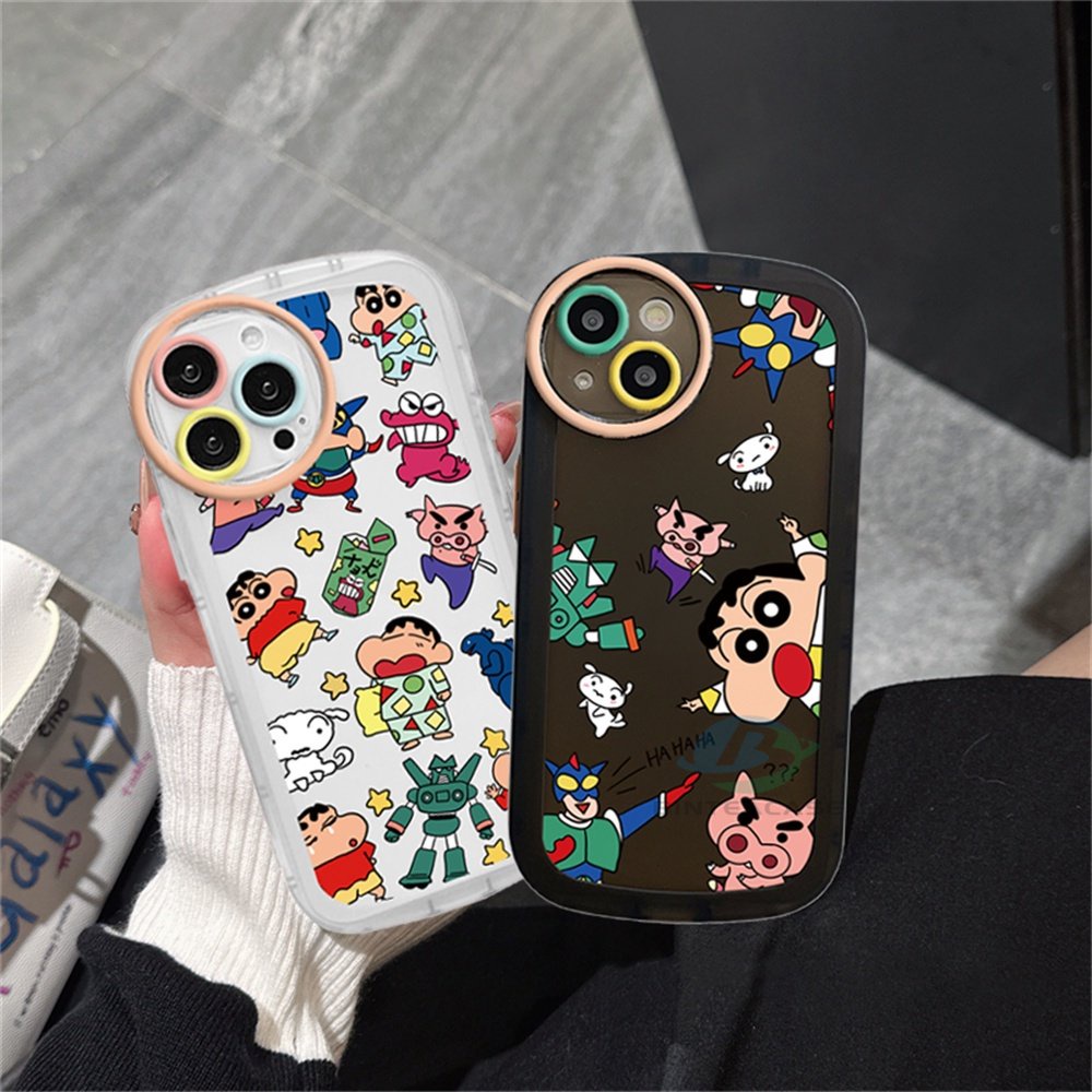 Realme C55 5i 6i C3 C35 C21Y C25Y C21 RealmeC11 C11 2021 C25 C15 C12 C2 Crayon Shin-chan Soft TPU Phone Case Cover Binteacase