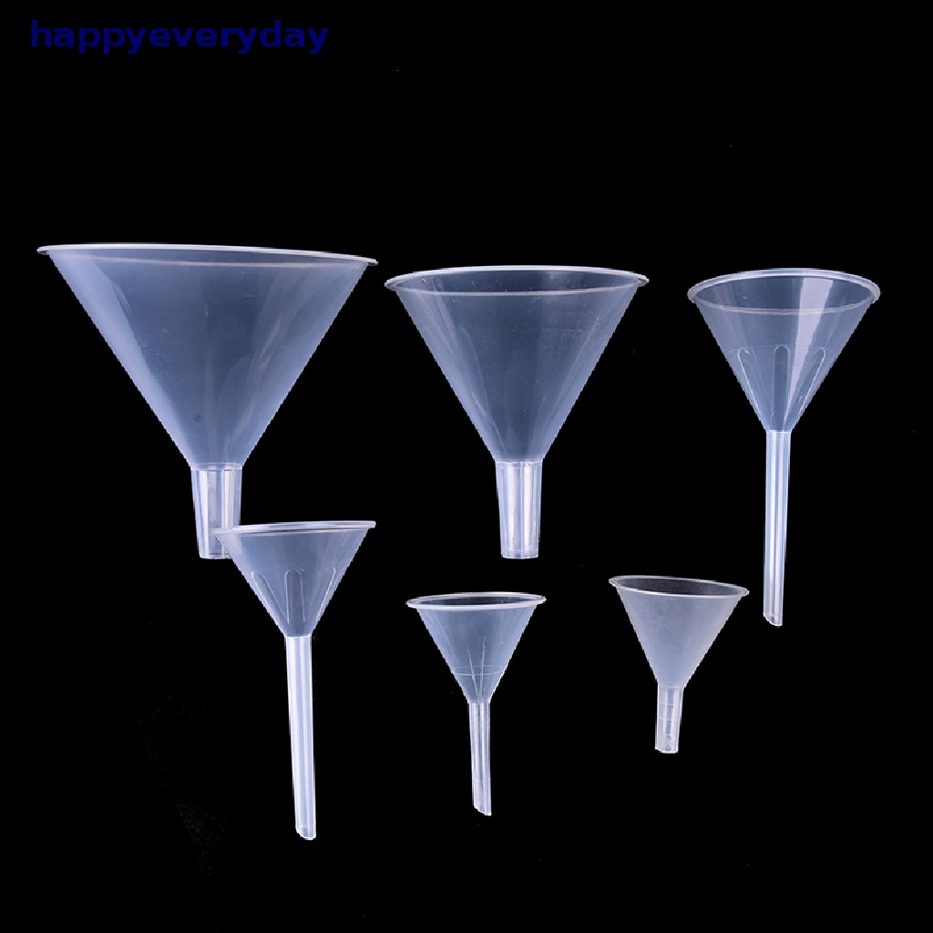 [happy] 1x Corong Pengisi Plastik Bening Mini Lab Untuk Botol s Diffuser [ID]