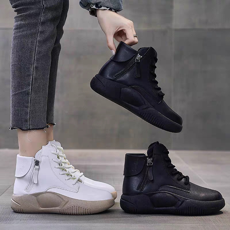 COD POS 451 Sepatu Sneakers Boot Wanita Stok Terbatas Produk Berkualitas