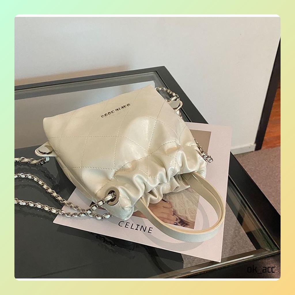 BARU Tas Selempang Kulit Wanita Rantai Messenger Luxury Mini Bag FT68 kulit leather size 23.5 x 11 x 17 cm