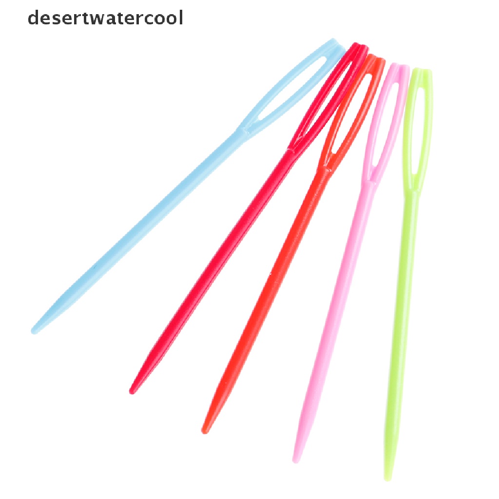 Deid 100Pcs 7cm Plastik Knitg s Crochet Hooks Tapestry Benang Wol s DIY 20pcs 7cm Plastik Knitg s Crochet Hooks Tapestry Benang Wol s DIY  Kaitan Kaitan Knitg s Plastik 7cm Tahan Lama